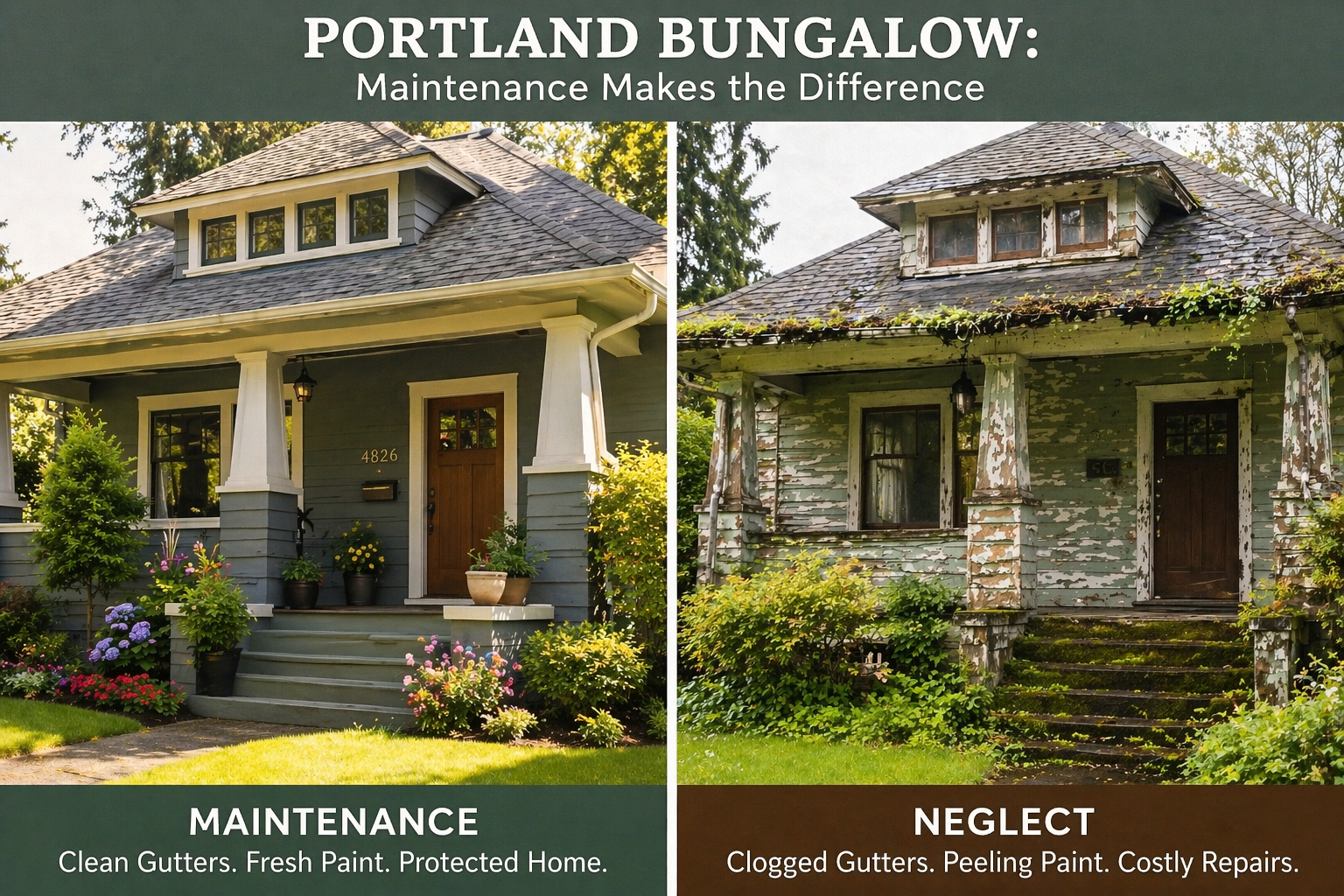 Property Maintenance vs Home Repair: What’s the Difference for Portland, OR Homeowners?